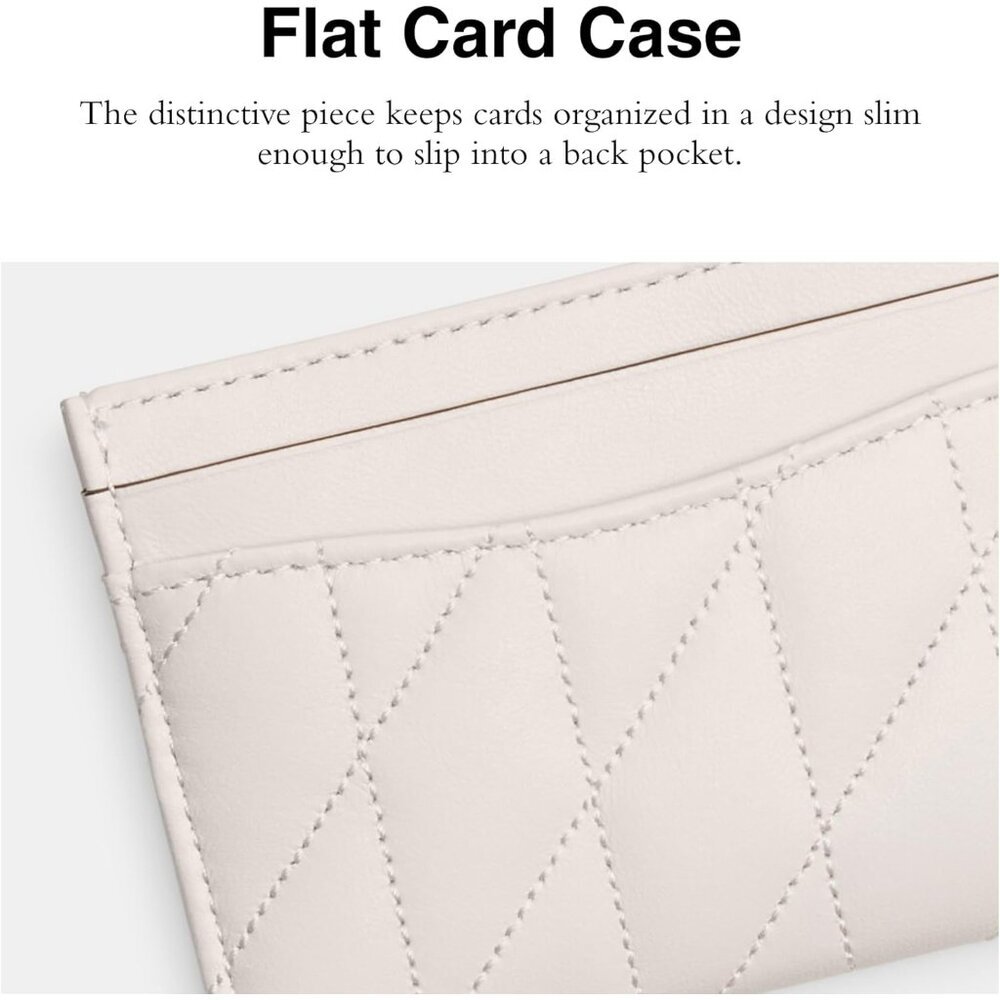 Quilted Pillow Leather Essential Card Case - Picture 2 of 5